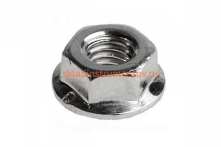Гайка шестигранная оцинкованная с фланцем (M6; 14 шт.) Зубр 4-303636-06