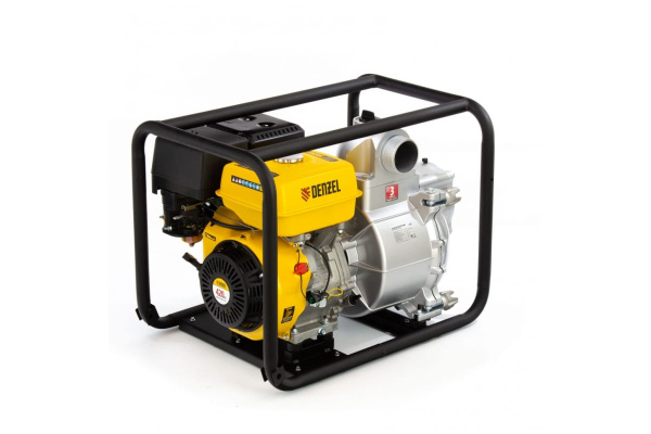 Бензиновая мотопомпа для грязной воды DENZEL PX-80D 99204 Бензиновая мотопомпа для грязной воды DENZEL PX-80D 99204