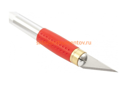 Нож для дизайнерских работ, двухкомпонентная рукоятка + 5 лезвий MATRIX 78855