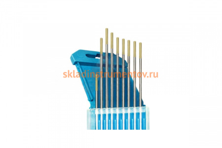 Электрод вольфрамовый WL-15-175 (10 шт; 2 мм; золотистый; AC/DC) Кедр 7340028