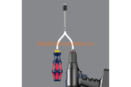 Ручка-держатель с выдвижным стержнем и быстрозажимным патроном WERA Kraftform WE-227702