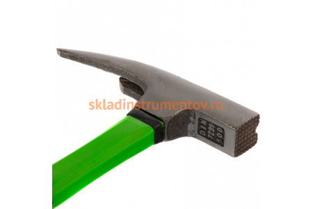 Молоток кровельщика СИБРТЕХ фибергласовая обрезиненная рукоятка 10628