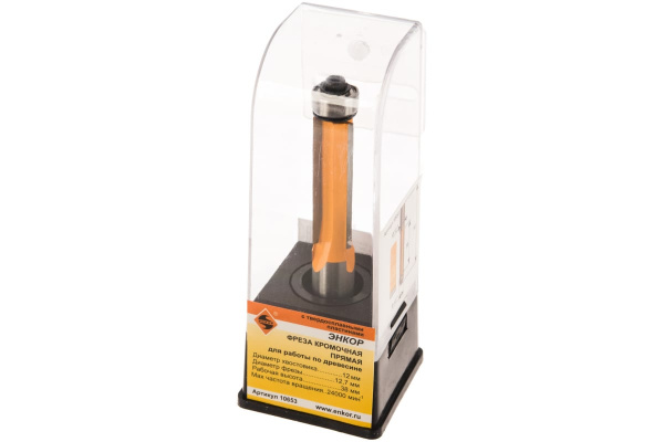 Фреза кромочная прямая (12.7х38 мм; хвостовик 12 мм) по дереву Энкор 10653