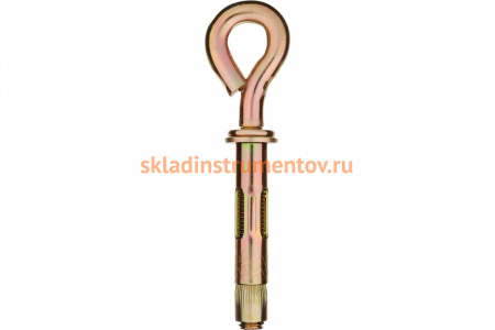 Анкерный болт с кольцом Зубр 12 x 70 мм, 25 шт, желтопассивированный, Профессионал 302392-12-070