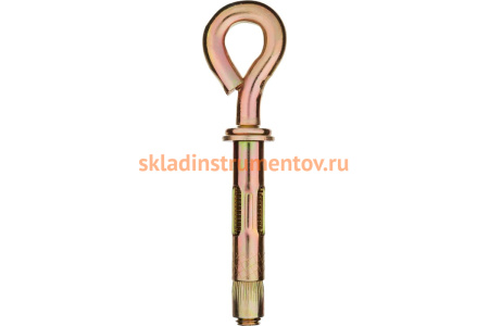 Анкерный болт с кольцом Зубр 10 x 50 мм, 40 шт, желтопассивированный, Профессионал 302392-10-050