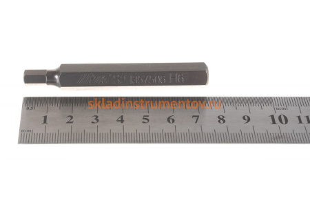 Удлиненная шестигранная вставка 10мм 6х75мм S2 JTC 1357506