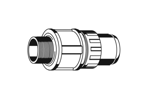 Муфта соединительная "ШиреФит" (20 мм; 1/2") для трубопровода Зубр 51461-20-1/2
