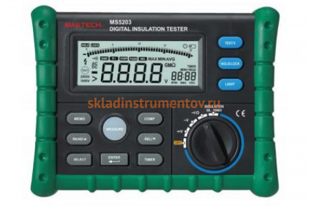 Цифровой измеритель сопротивления изоляции Mastech MS5203 65298