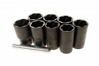 Набор головок для поврежденных болтов 9шт JTC 4399S
