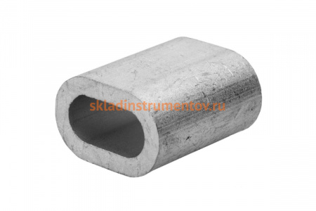 Зажим троса DIN 3093 алюминиевый 75 шт. (4 мм; ТФ5) Зубр 4-304475-04