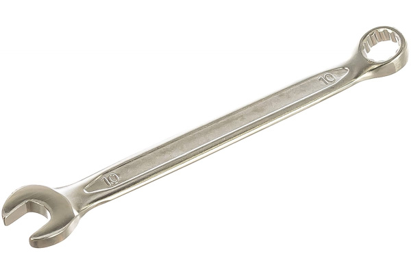 Ключ ПРОФИ (гаечный, комбинированный, CrV) 10мм Biber 90665 тов-155271