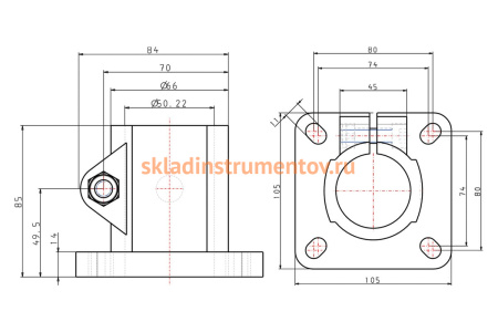 Зажим опор KIPP K0477.550