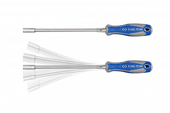 Гибкая торцевая отвертка для хомутов, 6 мм, 300 мм KING TONY 1453-06