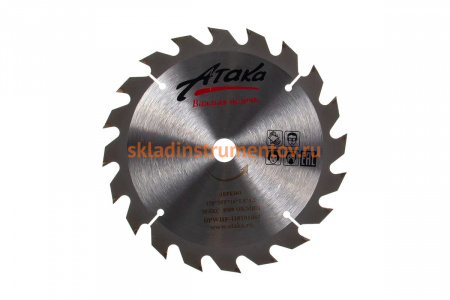 Диск пильный по дереву (170х16 мм; 20T; б/рез) АТАКА 8078540
