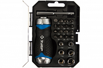 Реверсивная отвертка с насадками, 24шт Зубр ПРОФИ 25353-H24