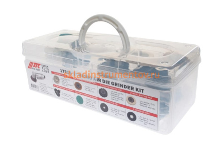 Пневматическая болгарка с комплектом насадок JTC 17 предметов 5005K