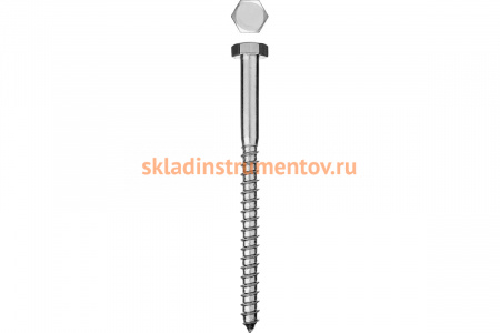 Шурупы ШДШ с шест. головкой ЗУБР /DIN 571/ 120 х 10 мм 2 шт 300456-10-120