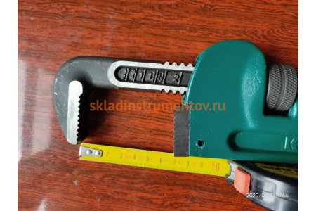 Трубный разводной быстрозажимной ключ Kraftool тип Rigit Cr-Mo губки высокотехнологичный Al корпус 2"/350 мм 2728-35_z01