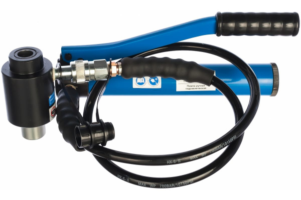 Гидравлический помповый пресс для пробивки отверстий КВТ ПГПО-60 53137