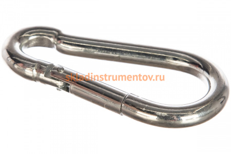 Карабин ЗУБР DIN 5299С, 10мм, 1 шт, оцинкованный, 304546-10