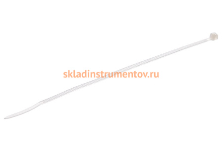 Нейлоновые хомуты Зубр белые, 2.5x150 мм, 100 шт. 309010-25-150