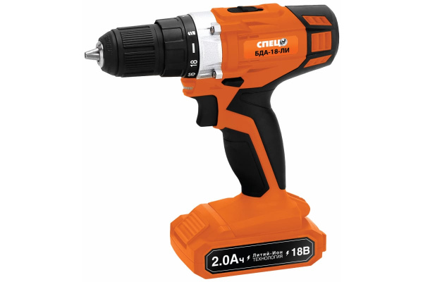 Аккумуляторная дрель Спец БДА-18-ЛИ 3316