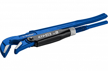 Трубный ключ с изогнутыми губками ЗУБР Профессионал №0, 1/2", 240 мм 27337-0_z02