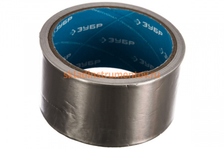 Лента алюминиевая клеящая (50 мм; 10 м) Зубр 12262-50-10