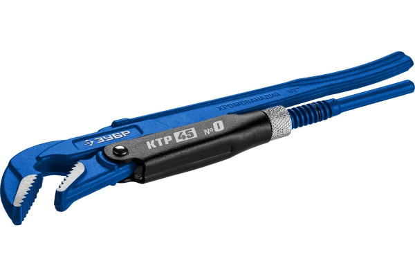 Трубный ключ с изогнутыми губками ЗУБР Профессионал №0, 1/2", 240 мм 27337-0_z02