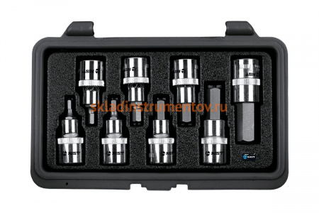 Набор головок-бит 1/2", HEX, 8 шт. AIST 409808H 00-00003985