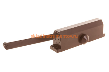 Дверной доводчик для дверей массой до 100 кг STAYER цвет коричневый 37917-100