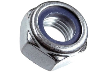 Гайка с нейлоновым кольцом Зубр DIN 985, M14, 5 кг, кл.пр. 6, оцинкованная 303580-14