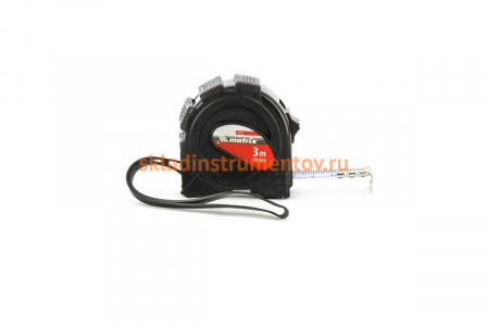 Рулетка 3 м х 16 мм Black MATRIX 31013
