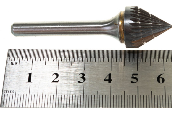 Бор-фреза форма J зенкер с вершиной 60 градусов (16x15 мм, хвостовик 6 мм) D.BOR 9F-19160K02D