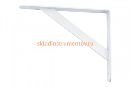 Усиленный кронштейн СИБРТЕХ 250х200х30х4 мм белый 94045