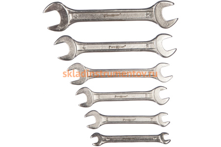 Набор гаечных рожковых ключей РемоКолор, углеродистая сталь, 6 предметов 43-2-516