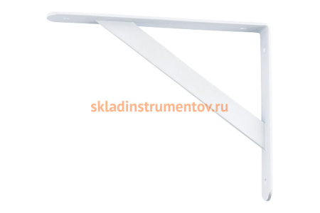 Усиленный кронштейн СИБРТЕХ 500х350х30х4 мм белый 94048