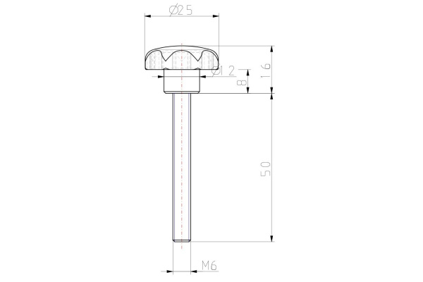 Звездообразная рукоятка KIPP K0155.406X50