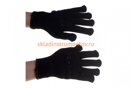 Перчатки "МАСТЕР" трикотажные утепленные (размер L-XL) ЗУБР 11461-XL
