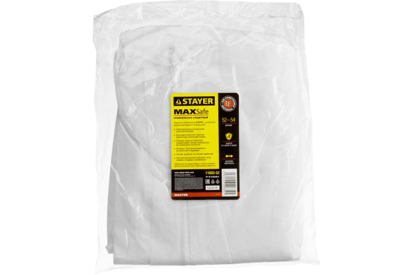 Защитный комбинезон из спанбонда STAYER MASTER р. 52-54 11603-52