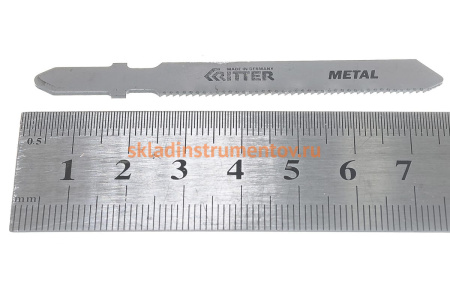 Пилки по стали Т118A (2 шт; 75х50 мм; шаг 1.2 мм; 21TPi; HSS) для лобзиков RITTER 3111-2