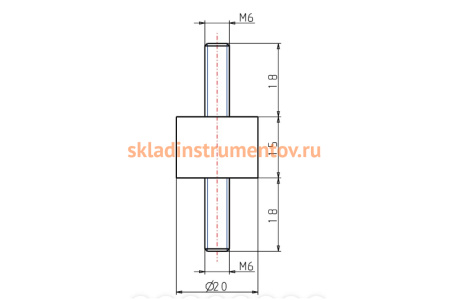 Резинометаллический буфер KIPP K0566.02001555