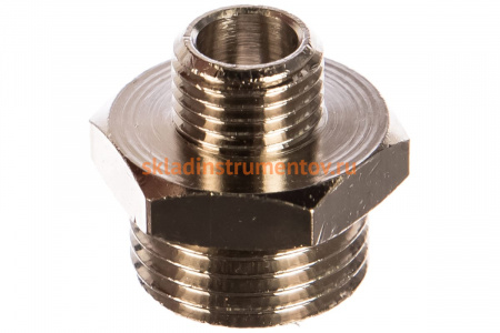 Переходник папа 1/4" - папа 1/2" 1222/5 290/7 M1/4*M1/2 GAV 12019