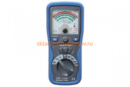 Аналоговый тестер изоляции и электропроводимости СЕМ DT-5503 480489