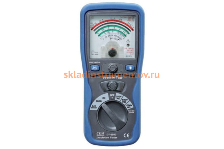 Аналоговый тестер изоляции и электропроводимости СЕМ DT-5503 480489