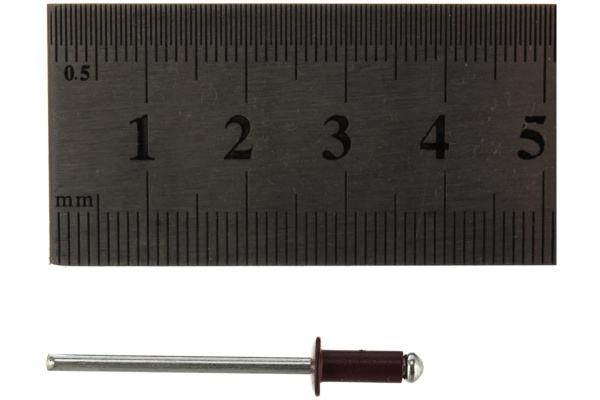 Заклепки RAL 3005 (3.2х8 мм; красное вино) 50 шт. MATRIX 40678