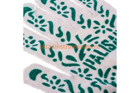 Садовые перчатки СИБРТЕХ Летний сад, зеленые 677718