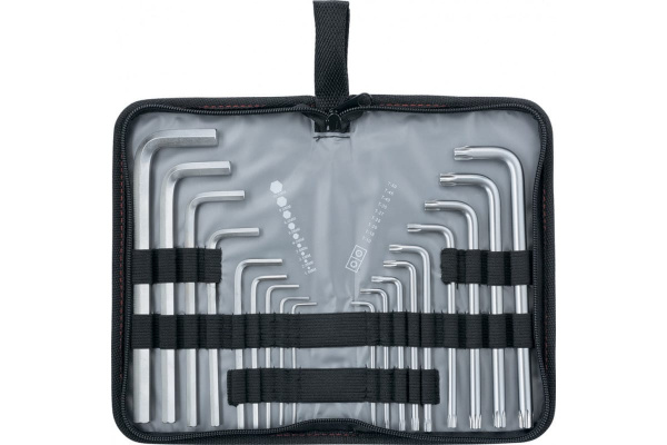 Набор удлиненных имбусовых ключей HEX-TORX, 18шт, HEX 1.5-10мм, T10-T50, CrV, сатин MATRIX 12315