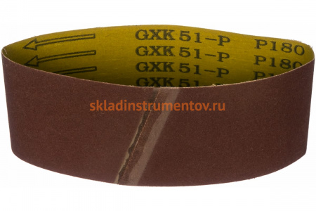 Лента бесконечная (3 шт; 75х457 мм; P180) для ленточных шлифовальных машин Biber 70337 тов-157920