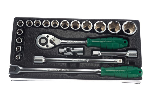 Набор торцевых головок (8-32 мм; 1/2") 20 предметов Hans TT-16F